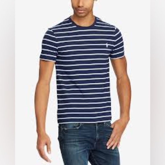 Polo Ralph Lauren Classic-Fit Stripe Short-Sleeve Tee - Picture 1 of 8